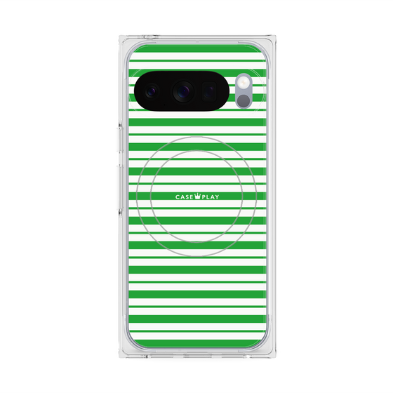 Premium Square Case with Pixelsnap［ Small Border - Green ］