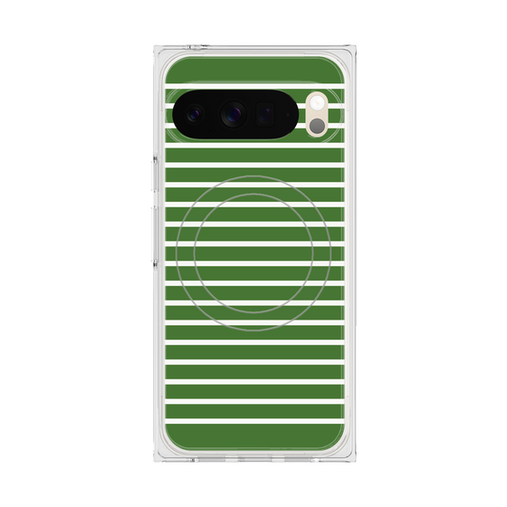 Premium Square Case with Pixelsnap［ Middle Border - Green ］