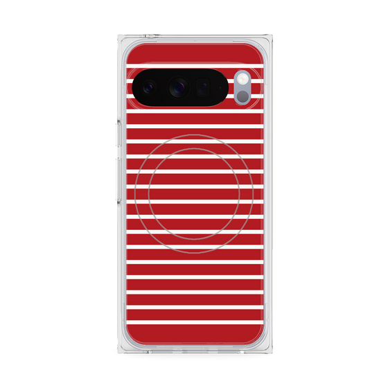 Premium Square Case with Pixelsnap［ Middle Border - Red ］