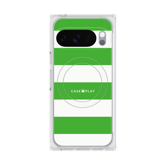 Premium Square Case with Pixelsnap［ Big Border - Green ］