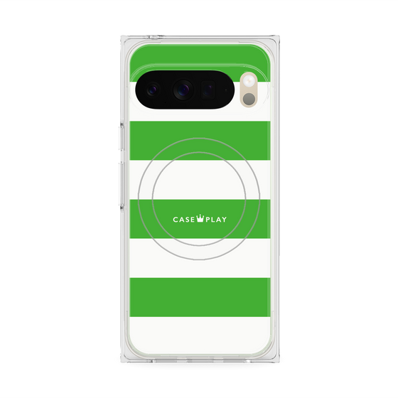 Premium Square Case with Pixelsnap［ Big Border - Green ］
