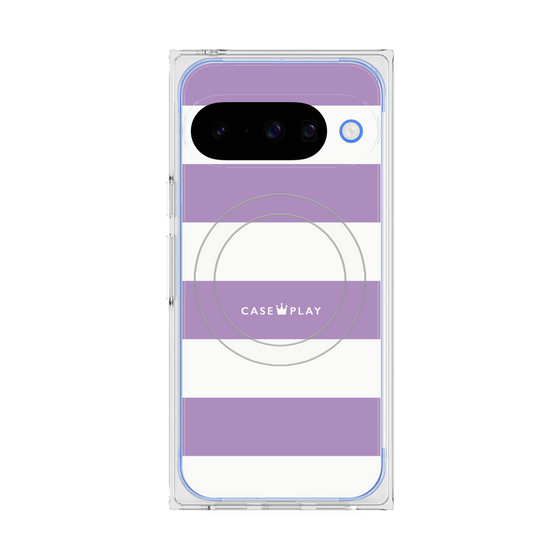 Premium Square Case with Pixelsnap［ Big Border - Purple ］