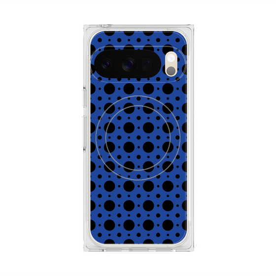 Premium Square Case with Pixelsnap［ Shower Dot - Blue ］