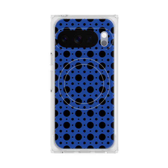 Premium Square Case with Pixelsnap［ Shower Dot - Blue ］