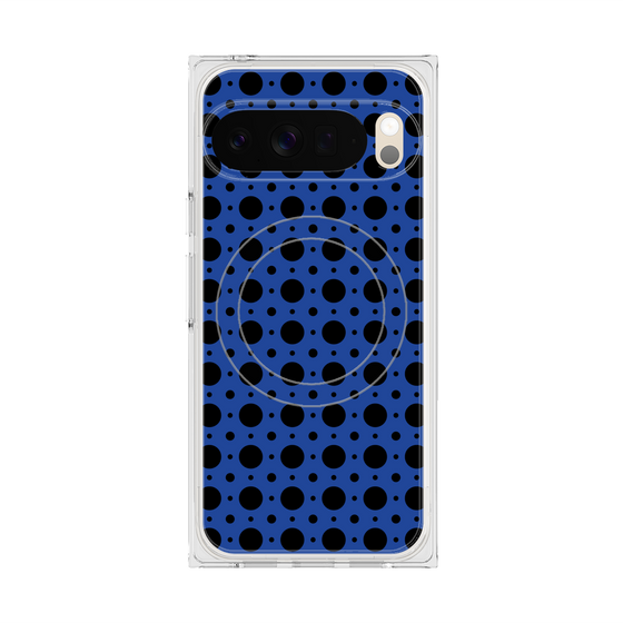 Premium Square Case with Pixelsnap［ Shower Dot - Blue ］