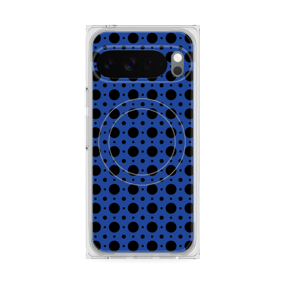 Premium Square Case with Pixelsnap［ Shower Dot - Blue ］