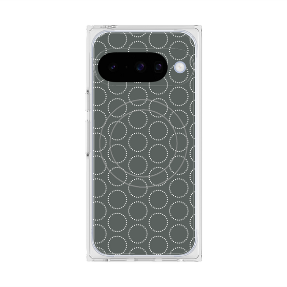 Premium Square Case with Pixelsnap［ Dot Circle - Gray ］