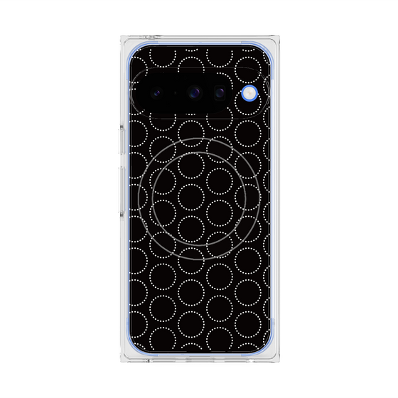 Premium Square Case with Pixelsnap［ Dot Circle - Black ］