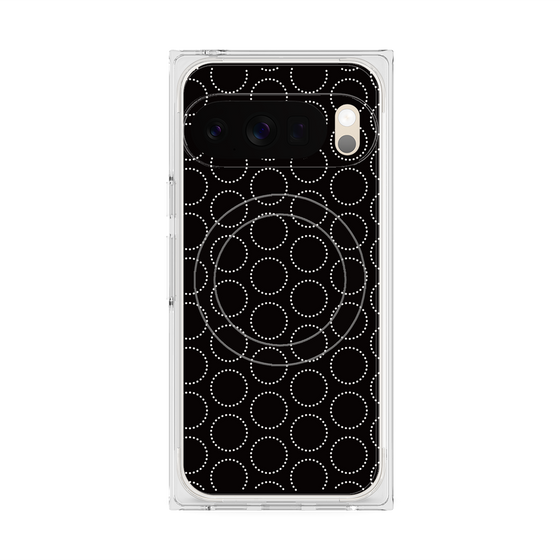 Premium Square Case with Pixelsnap［ Dot Circle - Black ］