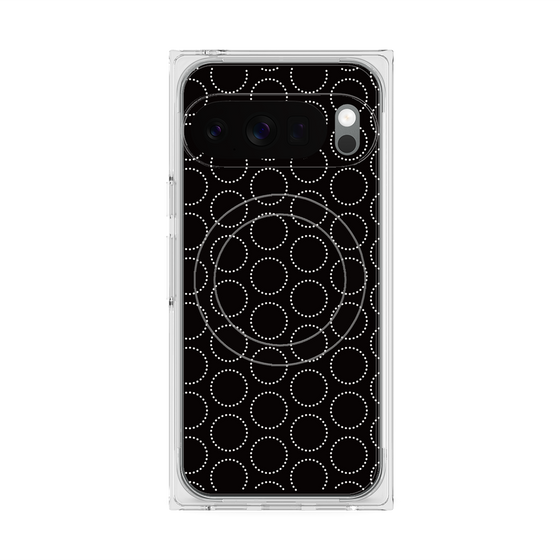 Premium Square Case with Pixelsnap［ Dot Circle - Black ］