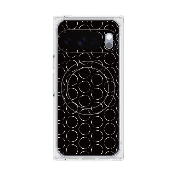 Premium Square Case with Pixelsnap［ Dot Circle - Black ］