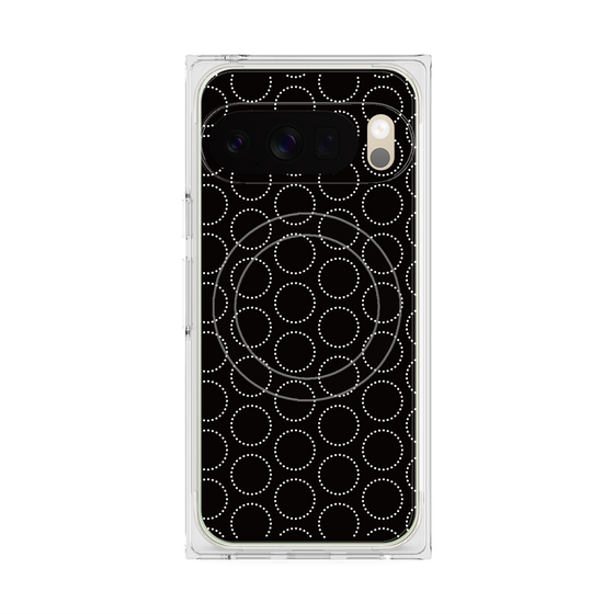 Premium Square Case with Pixelsnap［ Dot Circle - Black ］