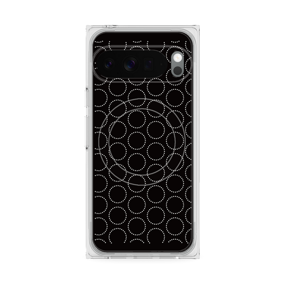 Premium Square Case with Pixelsnap［ Dot Circle - Black ］