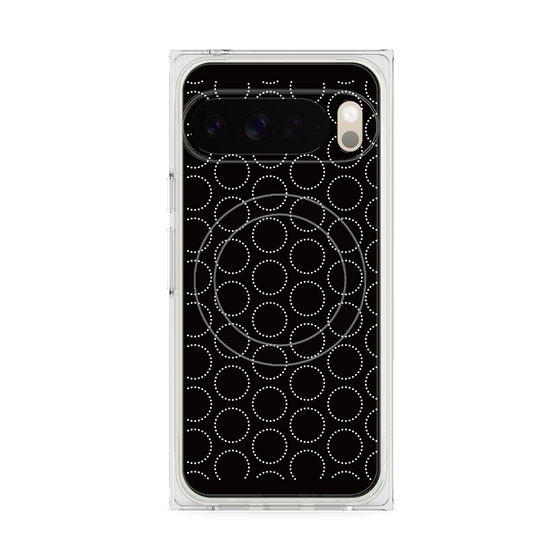 Premium Square Case with Pixelsnap［ Dot Circle - Black ］
