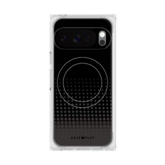 Premium Square Case with Pixelsnap［ Dot Gradation - Black ］