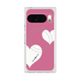 Premium Square Case with Pixelsnap［ Two Hearts - Pink ］