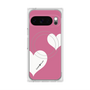 Premium Square Case with Pixelsnap［ Two Hearts - Pink ］