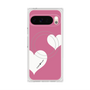 Premium Square Case with Pixelsnap［ Two Hearts - Pink ］