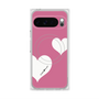 Premium Square Case with Pixelsnap［ Two Hearts - Pink ］