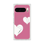 Premium Square Case with Pixelsnap［ Two Hearts - Pink ］