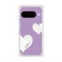 Premium Square Case with Pixelsnap［ Two Hearts - Purple ］