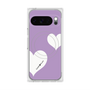 Premium Square Case with Pixelsnap［ Two Hearts - Purple ］