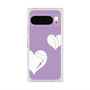 Premium Square Case with Pixelsnap［ Two Hearts - Purple ］