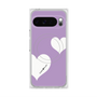 Premium Square Case with Pixelsnap［ Two Hearts - Purple ］