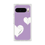 Premium Square Case with Pixelsnap［ Two Hearts - Purple ］