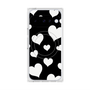 Premium Square Case with Pixelsnap［ Dot Hearts - Black ］
