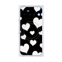 Premium Square Case with Pixelsnap［ Dot Hearts - Black ］