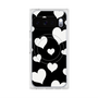 Premium Square Case with Pixelsnap［ Dot Hearts - Black ］