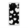 Premium Square Case with Pixelsnap［ Dot Hearts - Black ］
