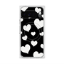Premium Square Case with Pixelsnap［ Dot Hearts - Black ］