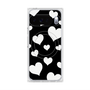 Premium Square Case with Pixelsnap［ Dot Hearts - Black ］
