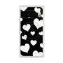 Premium Square Case with Pixelsnap［ Dot Hearts - Black ］