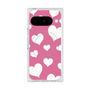 Premium Square Case with Pixelsnap［ Dot Hearts - Pink ］