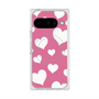 Premium Square Case with Pixelsnap［ Dot Hearts - Pink ］