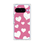 Premium Square Case with Pixelsnap［ Dot Hearts - Pink ］