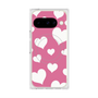 Premium Square Case with Pixelsnap［ Dot Hearts - Pink ］