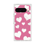 Premium Square Case with Pixelsnap［ Dot Hearts - Pink ］