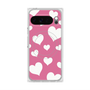 Premium Square Case with Pixelsnap［ Dot Hearts - Pink ］