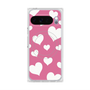 Premium Square Case with Pixelsnap［ Dot Hearts - Pink ］