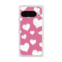 Premium Square Case with Pixelsnap［ Dot Hearts - Pink ］