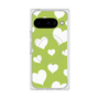 Premium Square Case with Pixelsnap［ Dot Hearts - Green ］