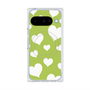 Premium Square Case with Pixelsnap［ Dot Hearts - Green ］