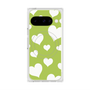 Premium Square Case with Pixelsnap［ Dot Hearts - Green ］