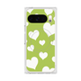 Premium Square Case with Pixelsnap［ Dot Hearts - Green ］