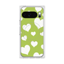 Premium Square Case with Pixelsnap［ Dot Hearts - Green ］