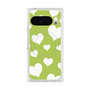 Premium Square Case with Pixelsnap［ Dot Hearts - Green ］